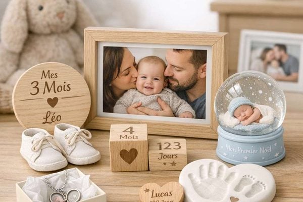 Des idées de cadeaux souvenirs pour célébrer les premiers mois de bébé en famille