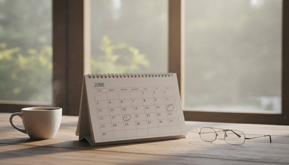 Calendrier du mois de juin 2026 pour planifier ses congés et ponts