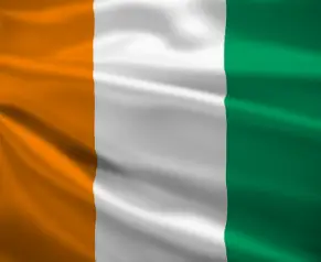 le drapeau de la Côte d'Ivoire