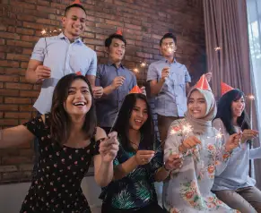 célébration de jeunes pour le nouvel an musulman
