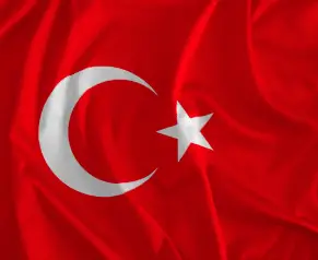 le drapeau de la Turquie