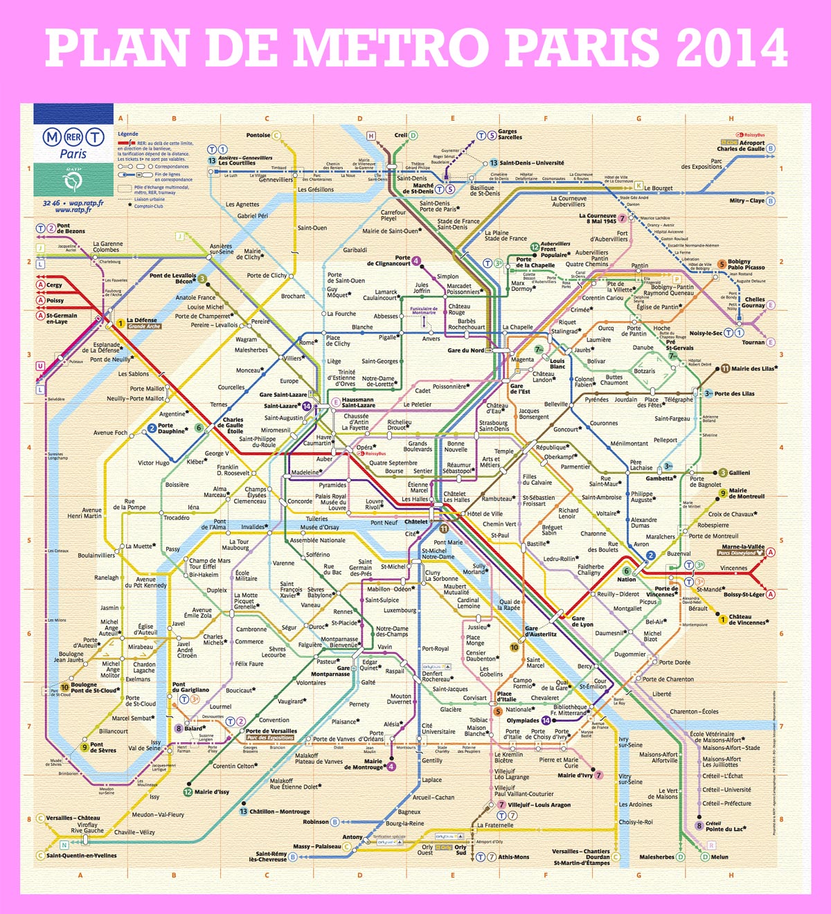 plan métro paris